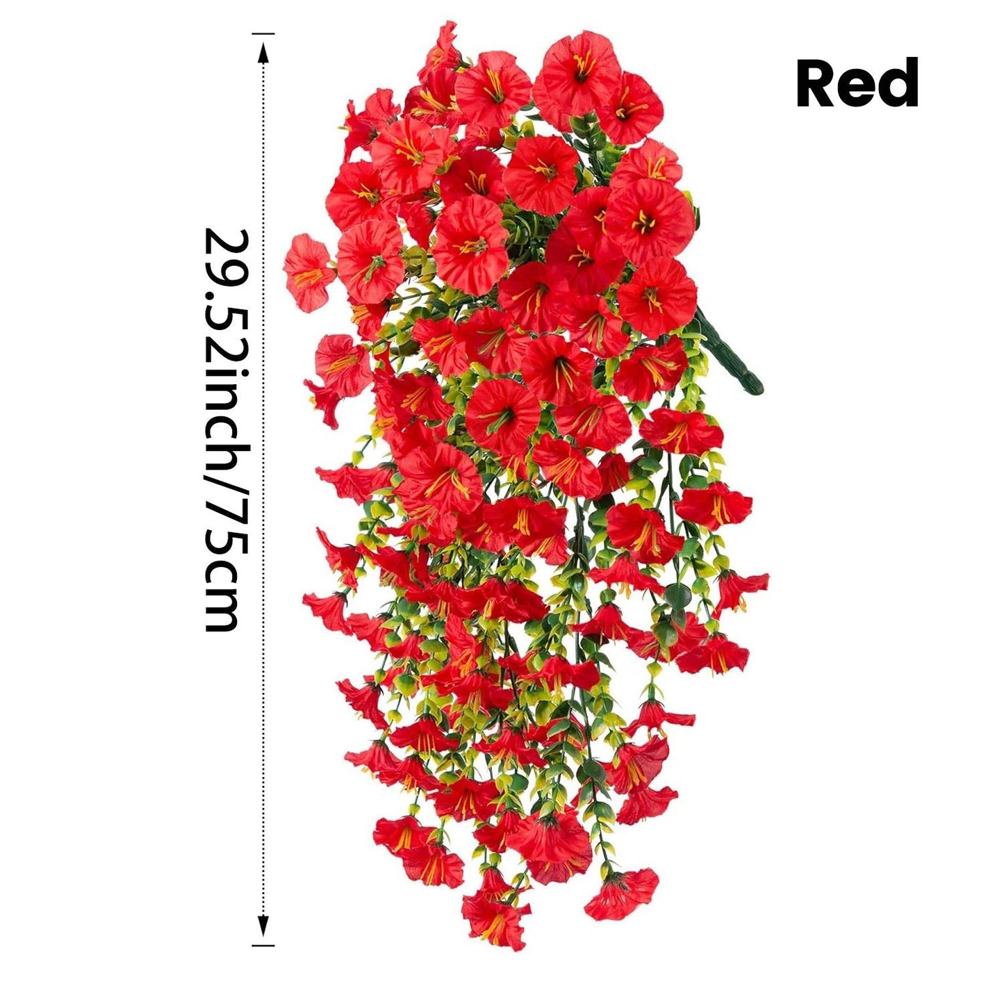 🌺UV Resistant Hanging Artificial Morning Glory Vine 💖 Decorative Flower for Home Garden, Porch, Window Box, Yard and Seasonal Celebrations