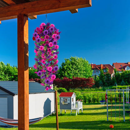 🌺UV Resistant Hanging Artificial Morning Glory Vine 💖 Decorative Flower for Home Garden, Porch, Window Box, Yard and Seasonal Celebrations