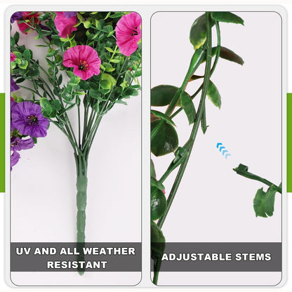 🌺UV Resistant Hanging Artificial Morning Glory Vine 💖 Decorative Flower for Home Garden, Porch, Window Box, Yard and Seasonal Celebrations