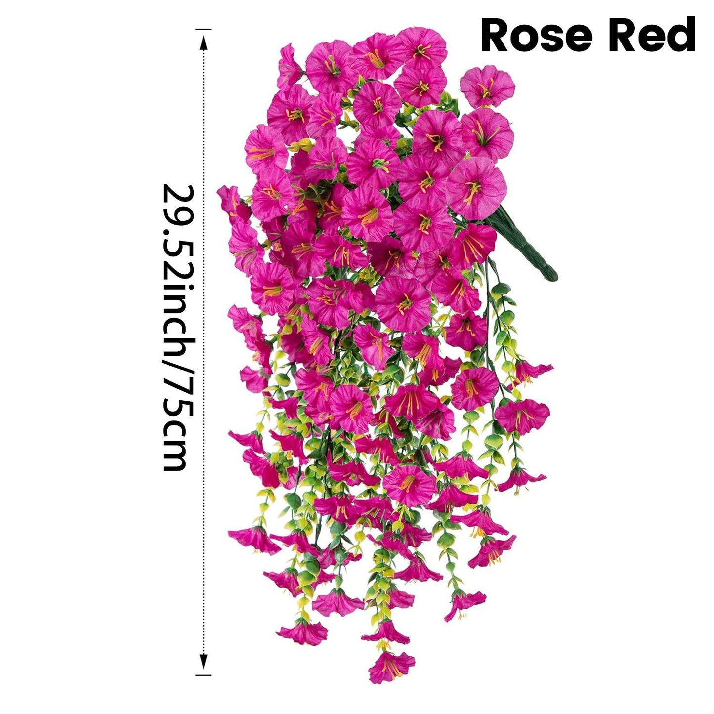 🌺UV Resistant Hanging Artificial Morning Glory Vine 💖 Decorative Flower for Home Garden, Porch, Window Box, Yard and Seasonal Celebrations