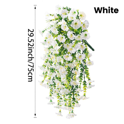 🌺UV Resistant Hanging Artificial Morning Glory Vine 💖 Decorative Flower for Home Garden, Porch, Window Box, Yard and Seasonal Celebrations